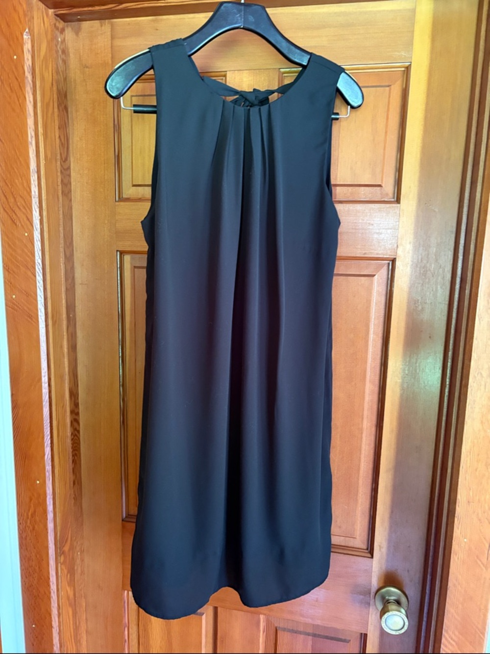 Sleeveless Black Shift Dress - Classic Women's Dress